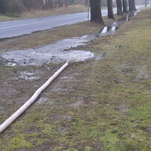 Zalana posesja w Borzyszewie